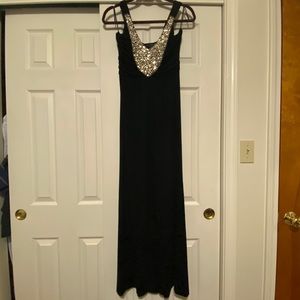 "Iris Setlakwe" designer black maxi dress